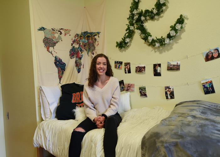 OSU Student in their dorm